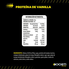 Boosti Proteína Vegetal en Polvo con Inulina y Zinc 1.26kg – Sabor Vainilla