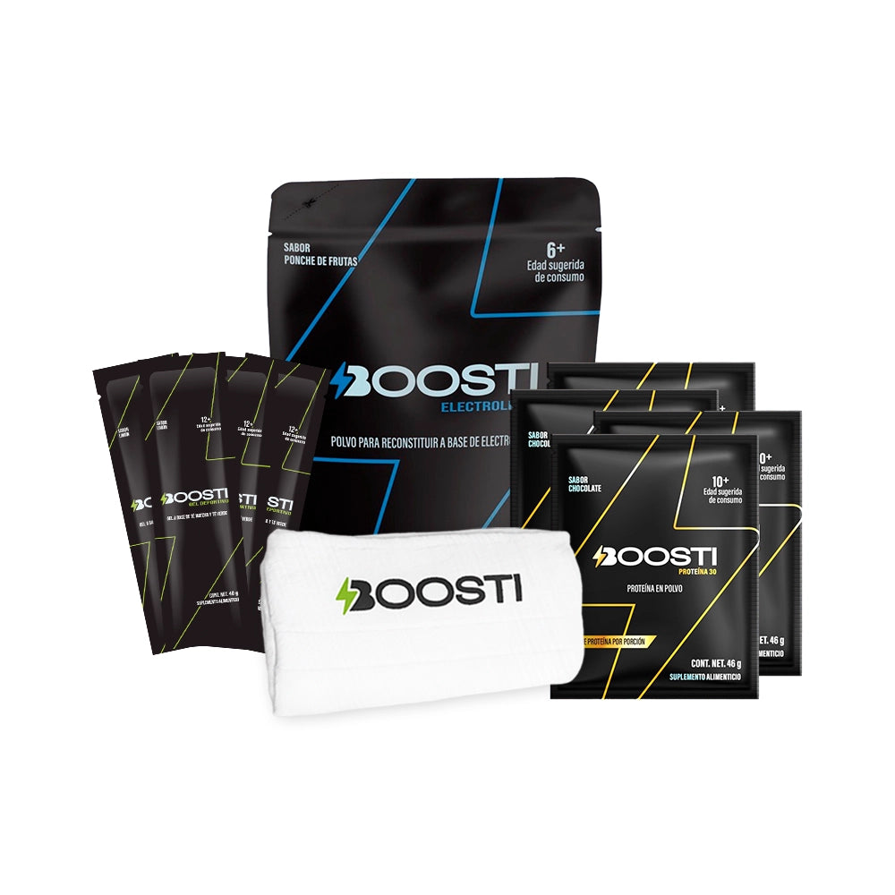 Kit Resistencia Boosti – Energía, Hidratación y Recuperación para Entrenamientos